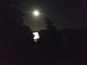 My iPhone can't even come close to recapturing the moment. Yes, that is the moon.